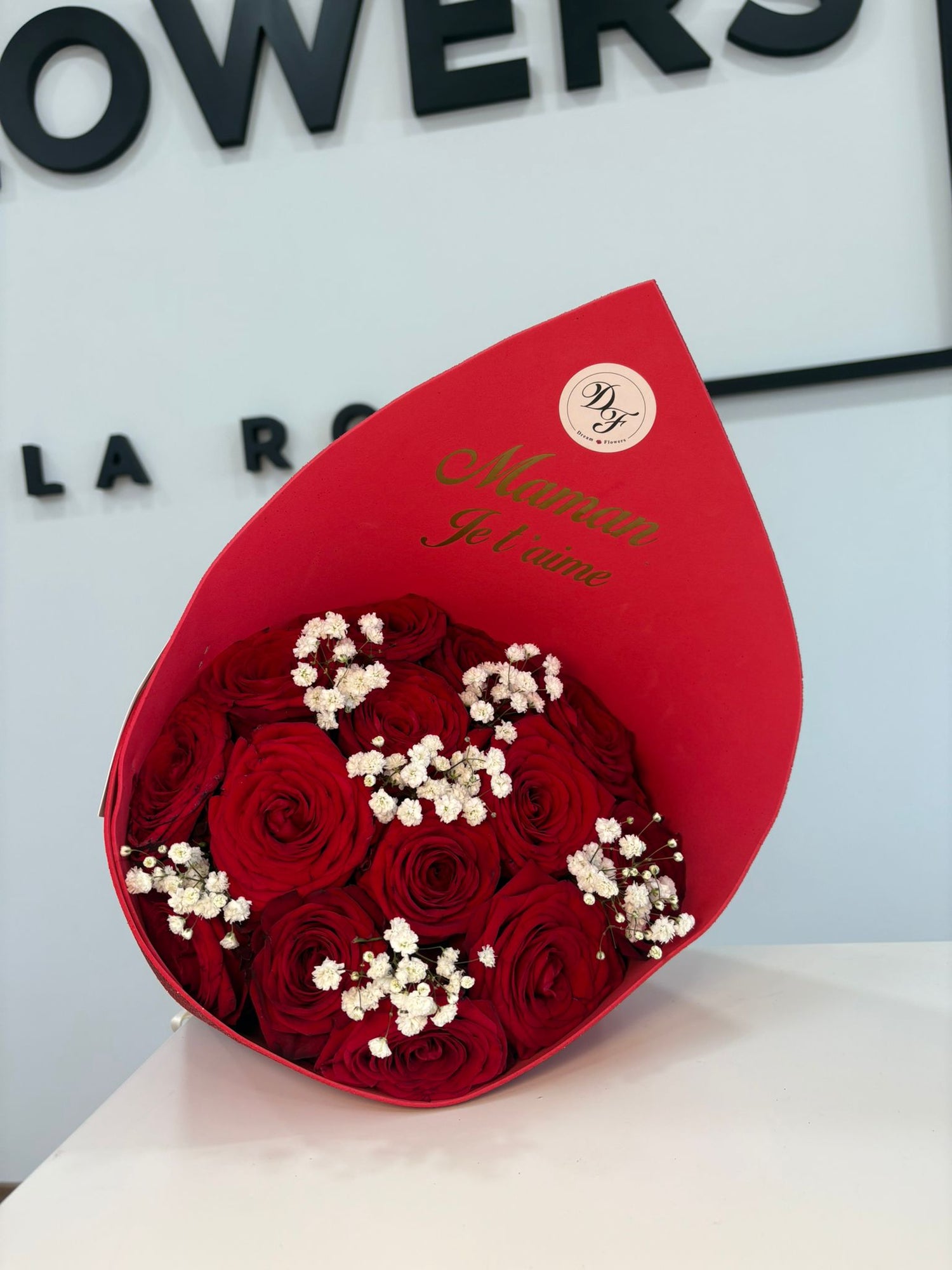 Bouquet red gypso