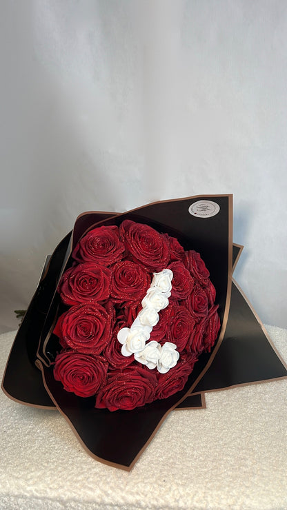 Personalized Glitter Bouquet