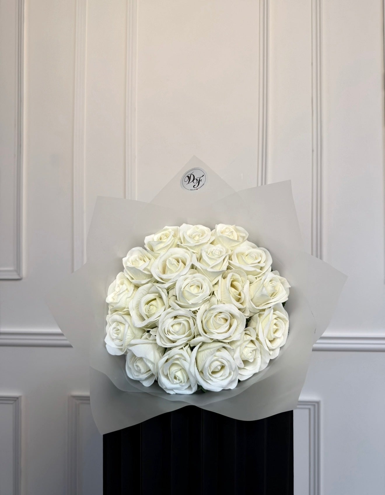 Bouquet de Roses éternelles blanche