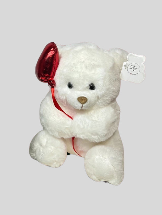 Teddy white balloon