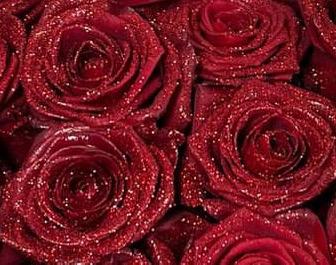 Glitter on the bouquet